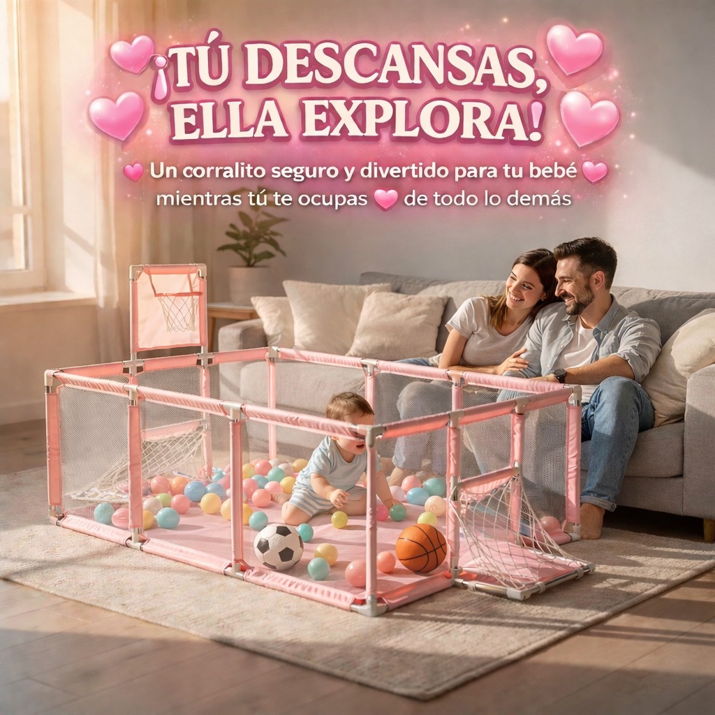 CORRAL DIVERSION BEBES CON PELOTAS